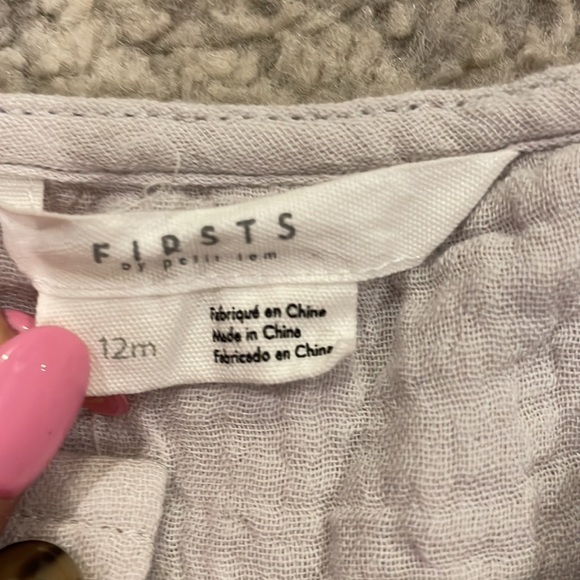 FIRSTS by Petit Lem Lunar Organic Cotton Gauze Romper - Picture 3 of 3